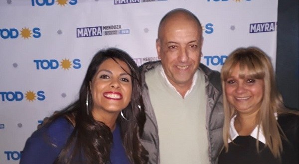 Eva Mieri, Ángel García y Patricia Iribarne, precandidatos a concejales de la lista que encabeza Mayra Mendoza.
