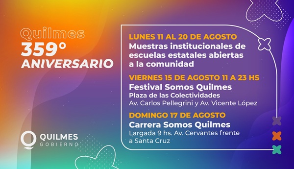 Quilmes está de festejo por su 359° aniversario | Hecho en Quilmes